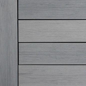 Close-up of Deckorators Vista Deck Boards Installed in Silverwood #color_silverwood