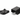 Contemporary Continuous Top Rail End Bracket Apart in Textured Black #color_textured-black