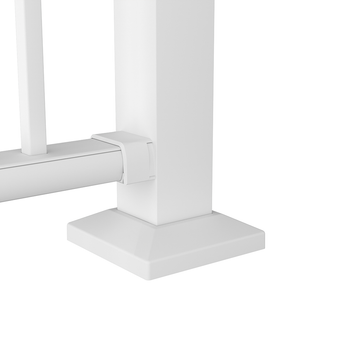 Deckorators Rapid Rail Post and Trim in Textured White #color_textured-white