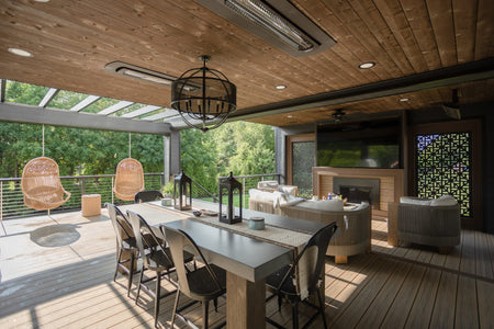 Deckorators Deck with Hanging Chairs