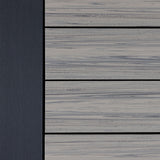 Close-up of Deckorators Picture Frame Board Installed in Dark Slate color_dark-slate