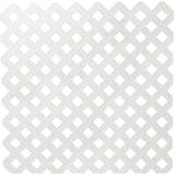 Deckorators Privacy Diamond Plastic Lattice Close-up in White #color_white