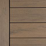 Close-up of Deckorators Vista Deck Boards Installed in Dunewood #color_dunewood