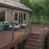 Deckorators Contemporary Cable Railing in Weathered Brown #color_weatherered-brown