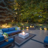 Deckorators Composite Deck with Fire Pit and Couch