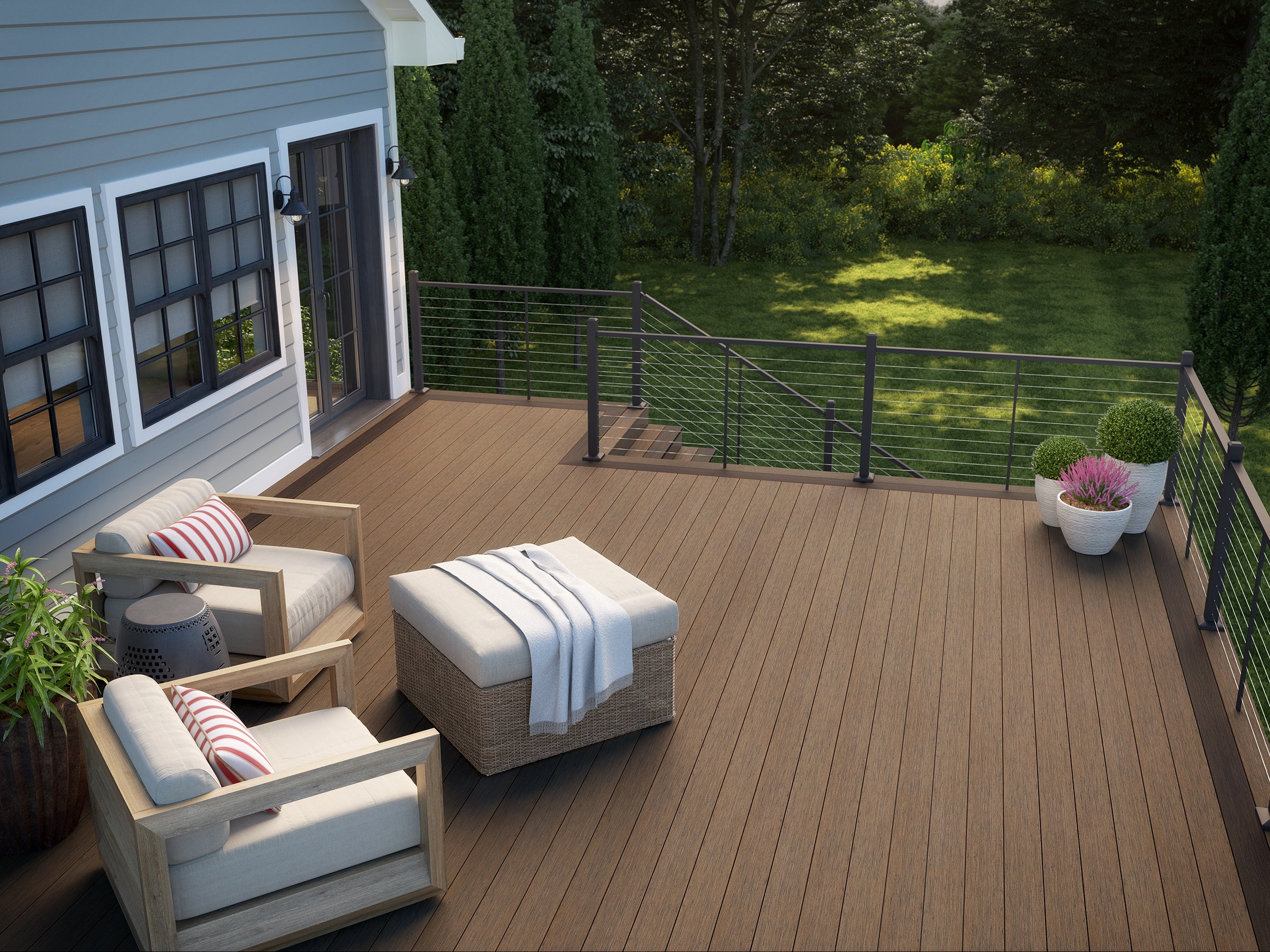 Red Temp Railing How to Order Deckorators Contemporary Cable Railing | Deckorators