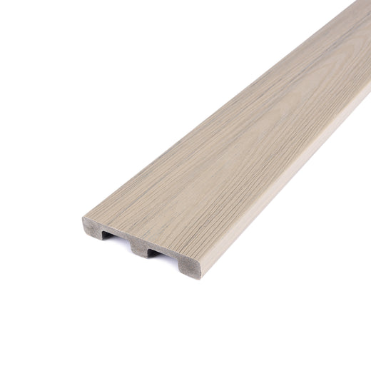 Angled Close-up Venture Solid Deck Board in Shoreline