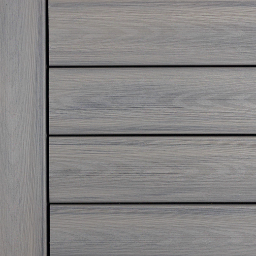 Close-up of Deckorators Venture Deck Boards Installed in Saltwater