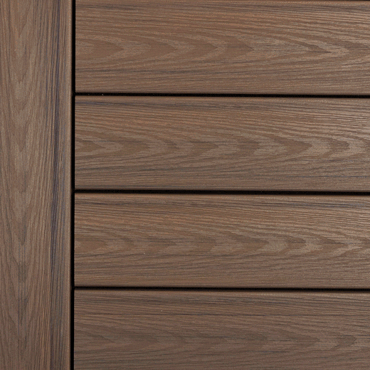 Close-up of Deckorators Venture Deck Boards Installed in Sandbar