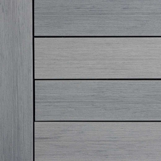 Close-up of Deckorators Vista Deck Boards Installed in Silverwood