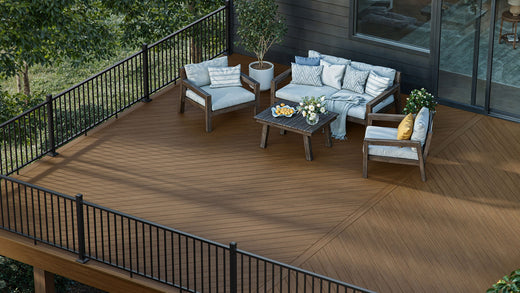 Deck off house slide made of Deckorators Summit Decking in Boulder