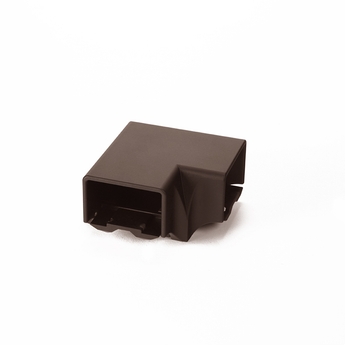 Contemporary Continuous Top Rail Corner Bracket in Weathered Brown #color_weathered-brown