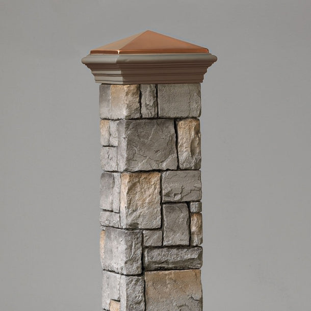 Timber Posts From Stone Deckorators Cast Stone Postcovers: Transform Your Wood Posts