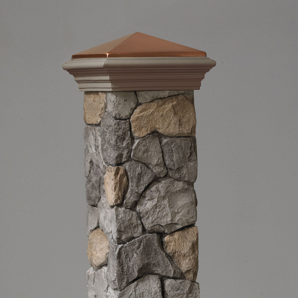 Timber Posts From Stone Deckorators Cast Stone Postcovers: Transform Your Wood Posts