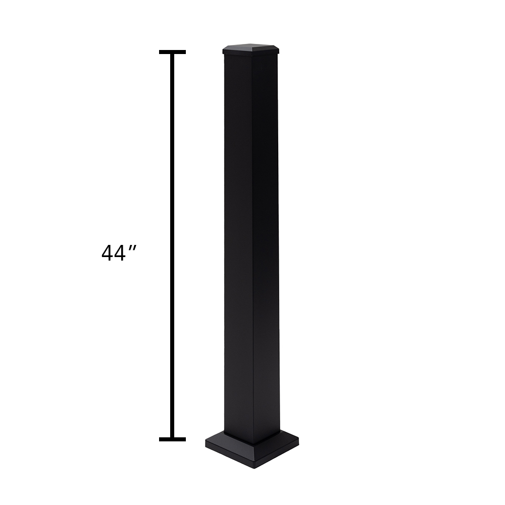 4in Round Post Deckorators® Aluminum Railing Post Kit
