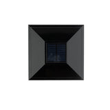 Top View Close-up of Deckorators Solar VersaCap in Black #color_black