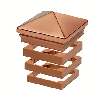 Exploded View of Deckorators High Point VersaCap in Copper #color_copper