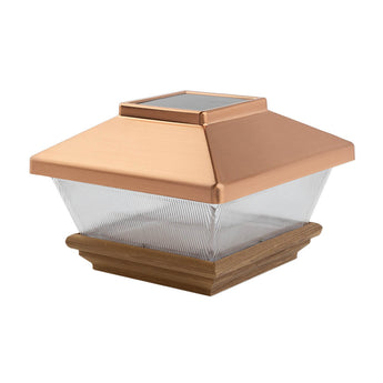 Close-up Deckorators High Point Copper Solar Post Cap #color_copper