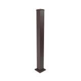 Deckorators Aluminum Stair Post with 4" Post Kit in Weathered Brown #color_weathered-brown