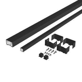 Deckorators Contemporary Cable Rails and Brackets in Textured Black #color_textured-black