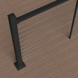Deckorators Contemporary Cable Rail on Deck in Textured Black #color_textured-black