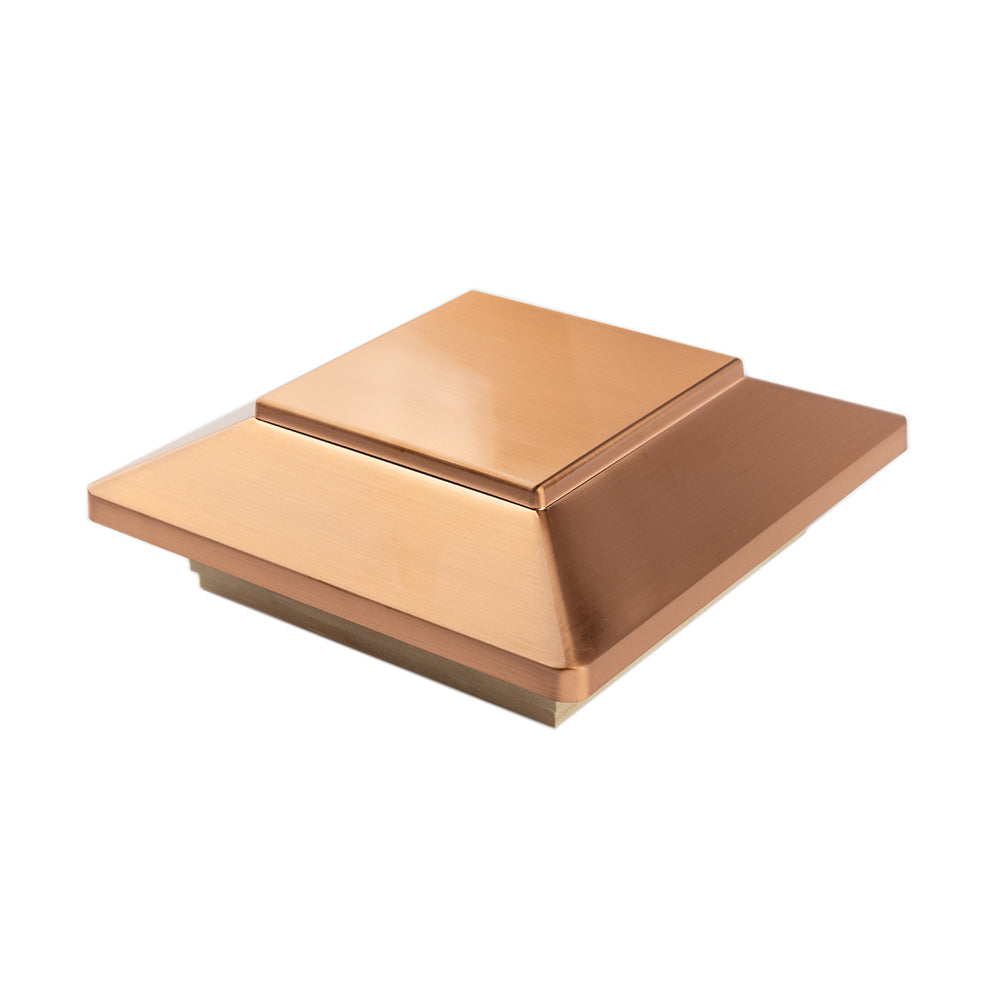 Universal Copper Victoria Cedar Post Cap – 6x6 Inch, Fits 5.12” X 5.12” Posts, Pressure Treated