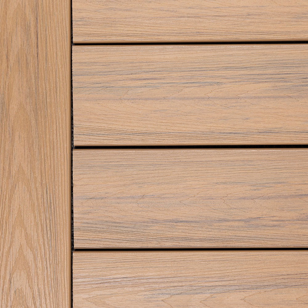 Close-up of Deckorators Altitude Deck Boards Installed in Highland