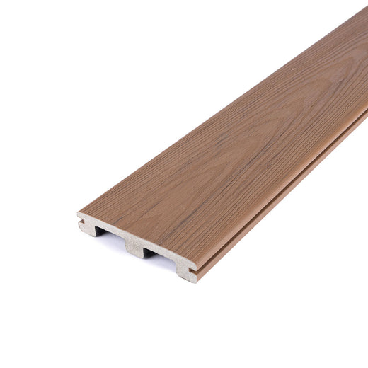 Angled Close-up of Altitude Grooved Deck Board in Sequoia