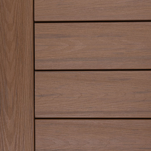 Close-up of Deckorators Altitude Deck Boards Installed in Sequoia