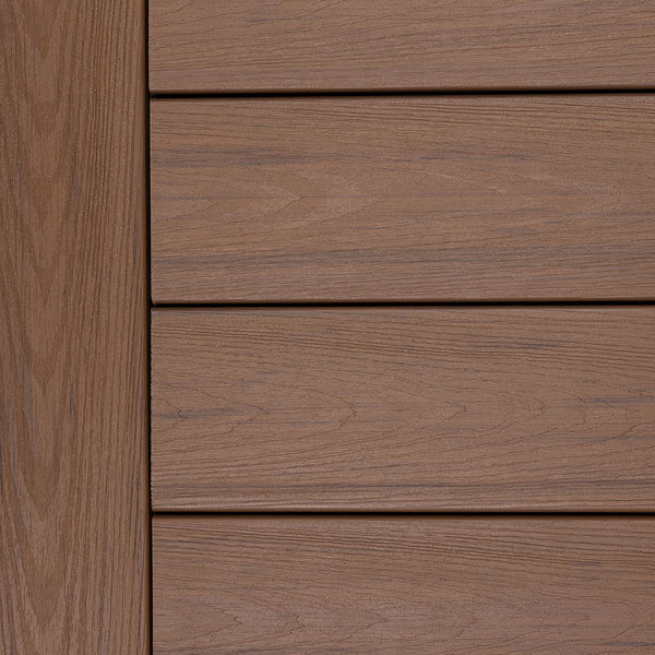 Close-up of Deckorators Altitude Deck Boards Installed in Sequoia #color_sequoia