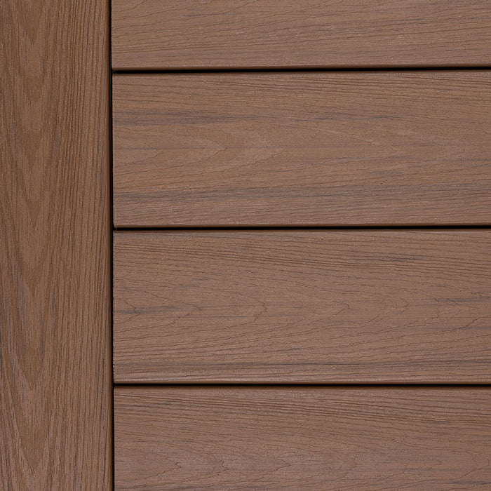 Close-up of Deckorators Altitude Deck Boards Installed in Sequoia #color_sequoia