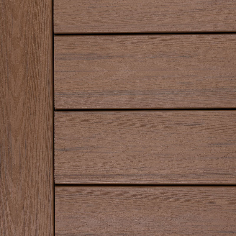 Close-up of Deckorators Altitude Deck Boards Installed in Sequoia #color_sequoia