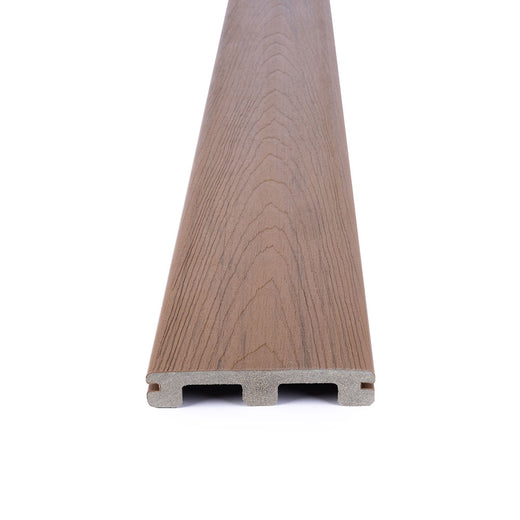 Straight Close-up of Altitude Grooved Deck Board in Sequoia