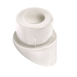 Close-up of Deckorators Classic Stair Connector in White #color_white