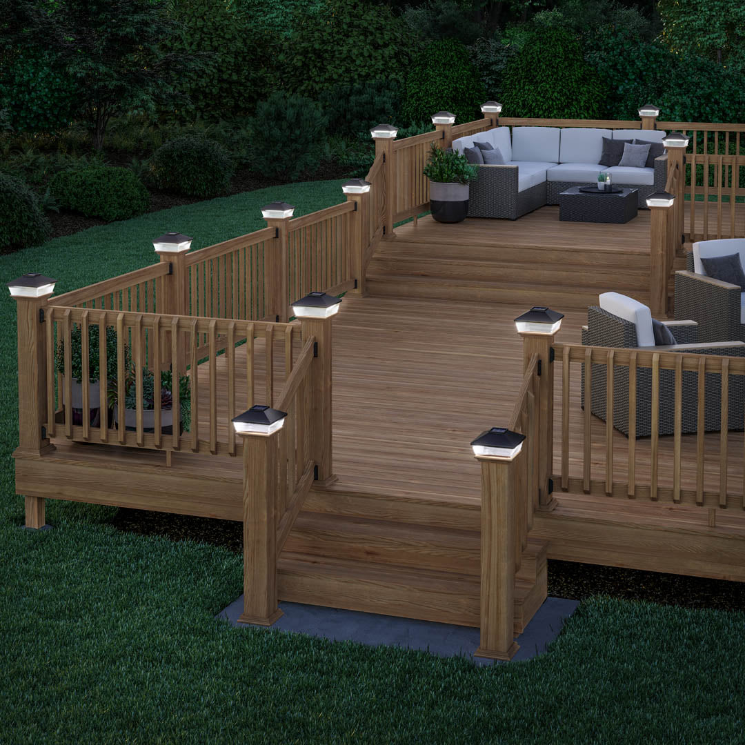Solar Caps For Posts Solar Post Caps - Wireless Deck Illumination – Deckorators