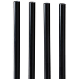 Straight close-up of 4 Deckorators Classic Aluminum Baluster in Satin Black #color_satin-black