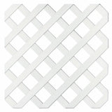 Deckorators Classic Diamond Plastic Lattice Close-up in White #color_white