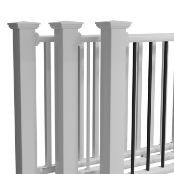 Deckorators Composite Railing Panels #color_square-white-composite