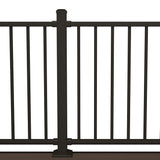 Deckorators Contemporary Aluminum Rail in Weathered Brown #color_weathered-brown