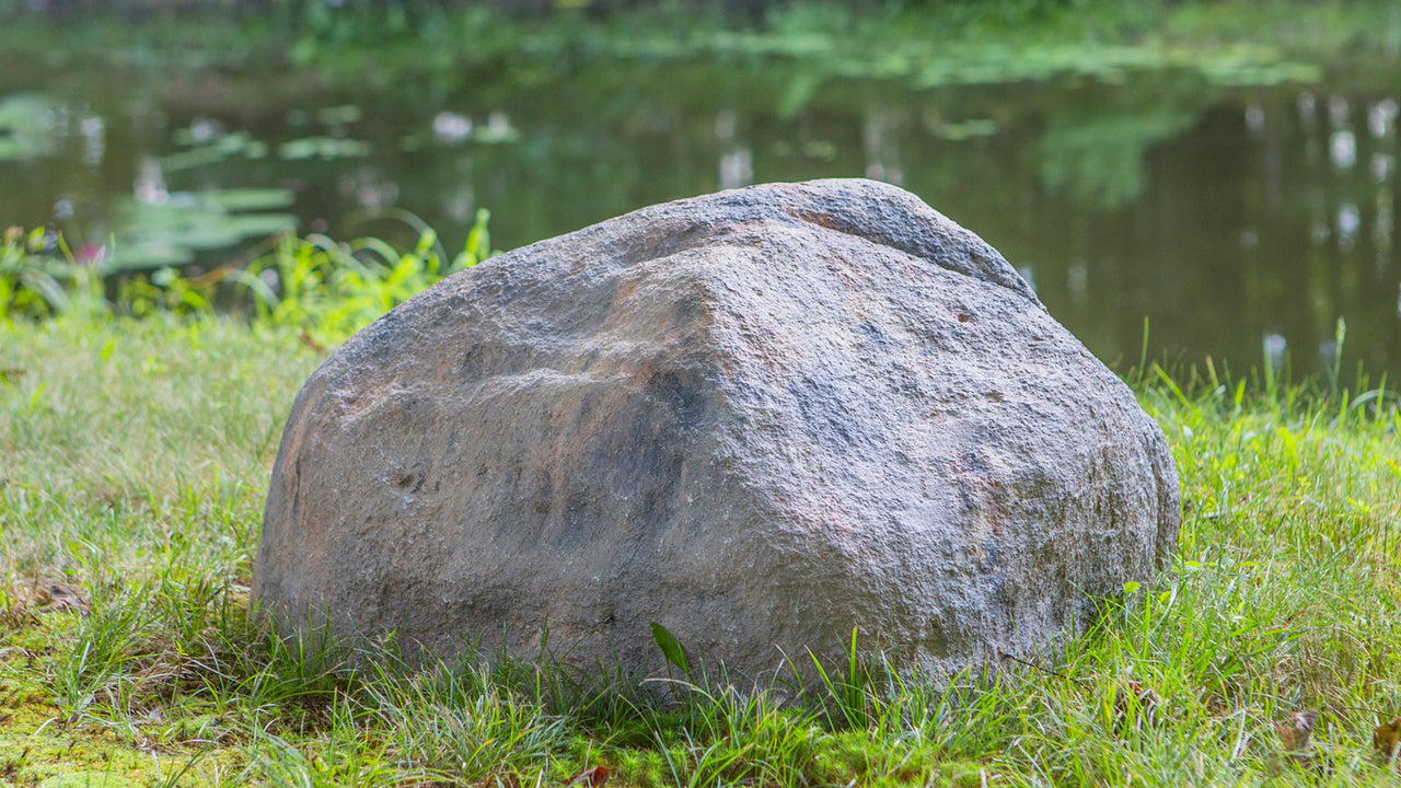 Extra-Large Decorative Fiberglass Rock for Concealing Outdoor Fixtures ...
