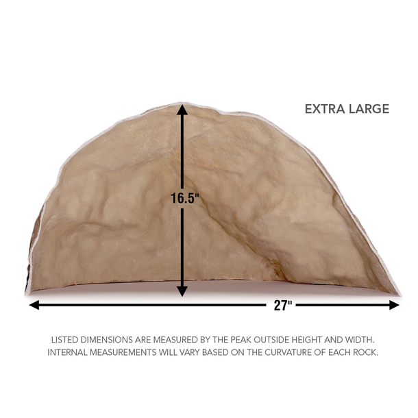 Wheighty Tan Rocks Extra-Large Decorative Fiberglass Rock for Concealing Outdoor Fixtures ...