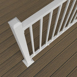 Deckorator's for Lowe's Pre-assembled Rail Panel in Textured White Lifestyle #color_textured-white