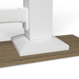 Deckorator's for Lowe's Pre-assembled Rail Post Close-up in Textured White #color_textured-white