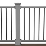Deckorators for Lowe's Grab and Go Contemporary Composite Railing in Gray #color_gray