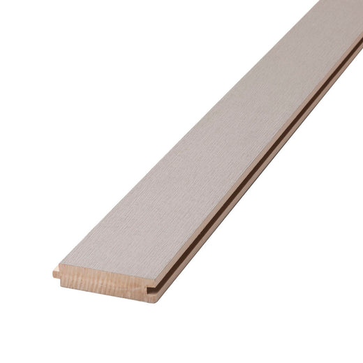 Angled Close-up of Deckorators Porch Flooring Grooved-edge Board in Kettle