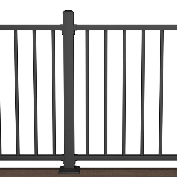 Deckorators for Lowe's Pre-assembled Rail in Matte Black Panel #color_matte-black