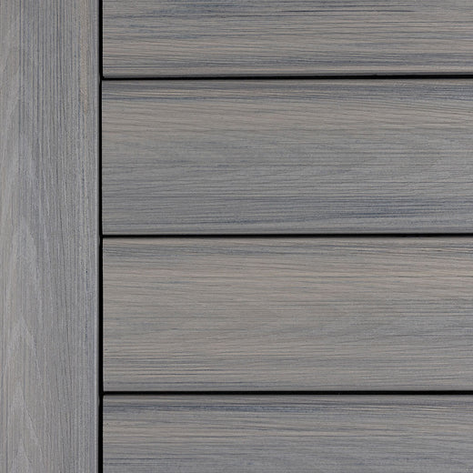 Close-up of Deckorators Venture Deck Boards Installed in Saltwater