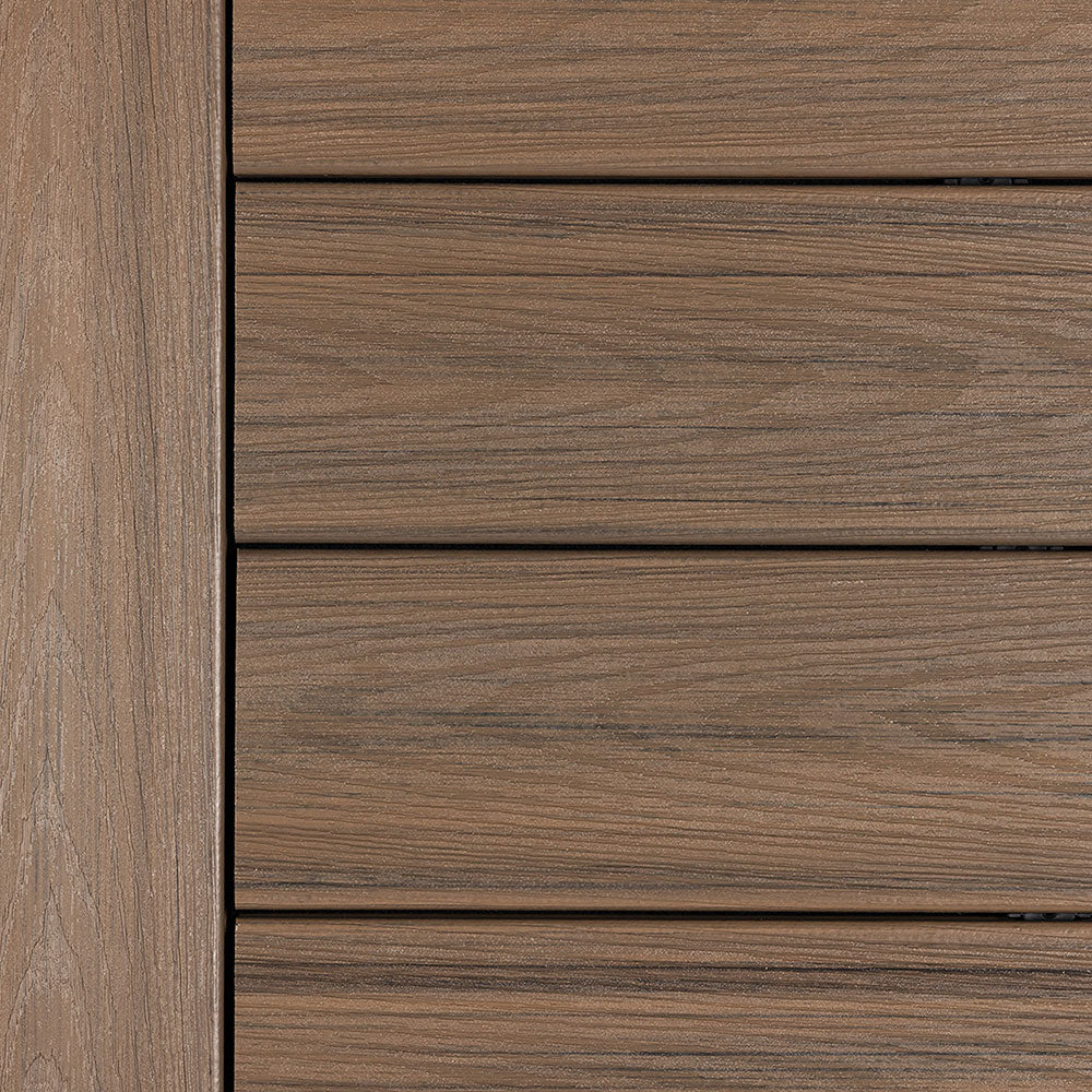 Close-up of Deckorators Venture Deck Boards Installed in Sandbar