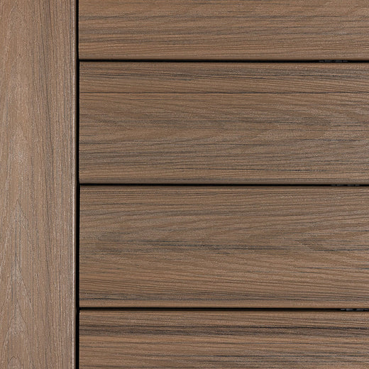 Close-up of Deckorators Venture Deck Boards Installed in Sandbar