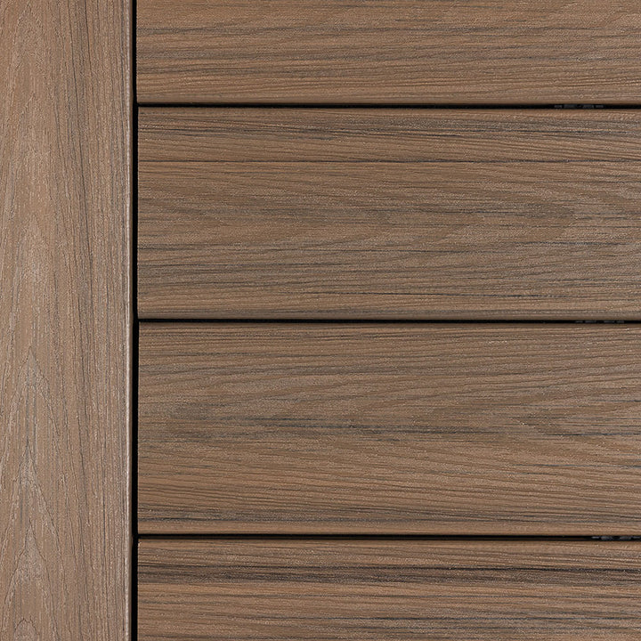 Close-up of Deckorators Venture Deck Boards Installed in Sandbar #color_sandbar